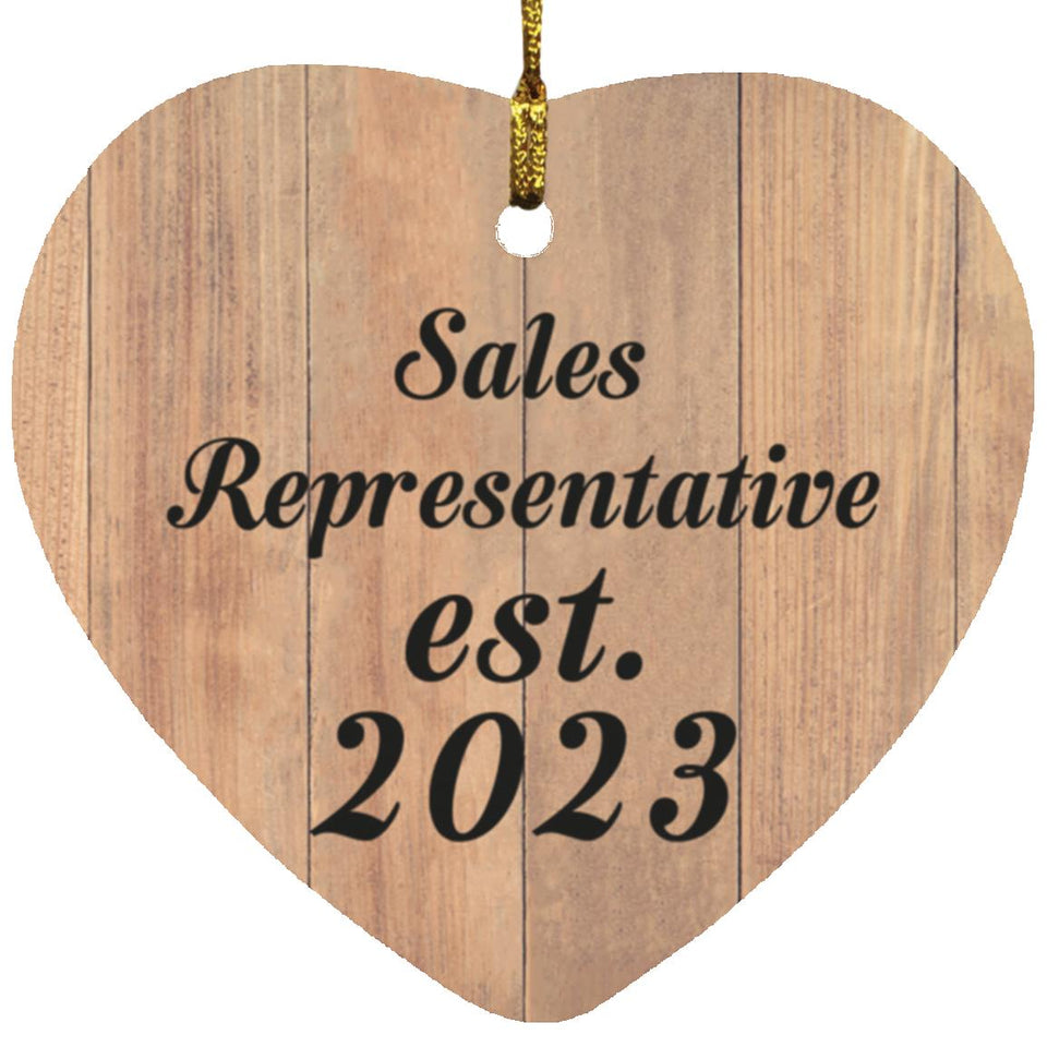 Sales Representative Established Est. 2023 - Heart Ornament C