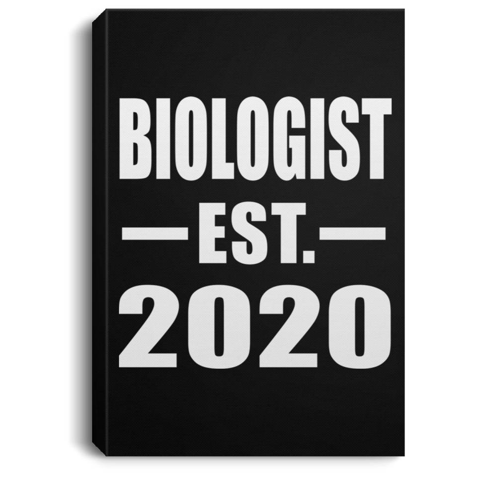 Biologist Established EST. 2020 - Canvas Portrait