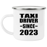 Taxi Driver Since 2023 - 12oz Camping Mug