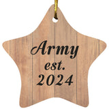 Army Established Est. 2024 - Star Ornament C