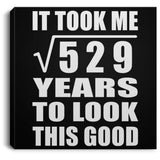 23rd Birthday Took Square Root of 529 Years To Look Good - Canvas Square