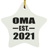 Oma Established EST. 2021 - Star Ornament