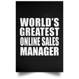 World's Greatest Online Sales Manager - Poster Portrait