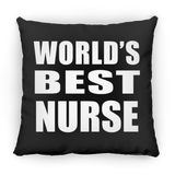 World's Best Nurse - Throw Pillow Black