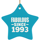 31st Birthday Fabulous Since 1993 - Star Ornament