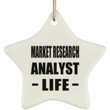 Market Research Analyst Life - Star Ornament