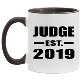 Judge Established EST. 2019 - 11oz Accent Mug Black