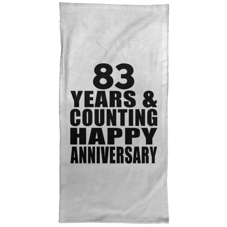 Happy 83rd Anniversary 83 Years & Counting - Hand Towel