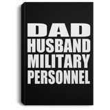 Dad Husband Military Personnel - Canvas Portrait
