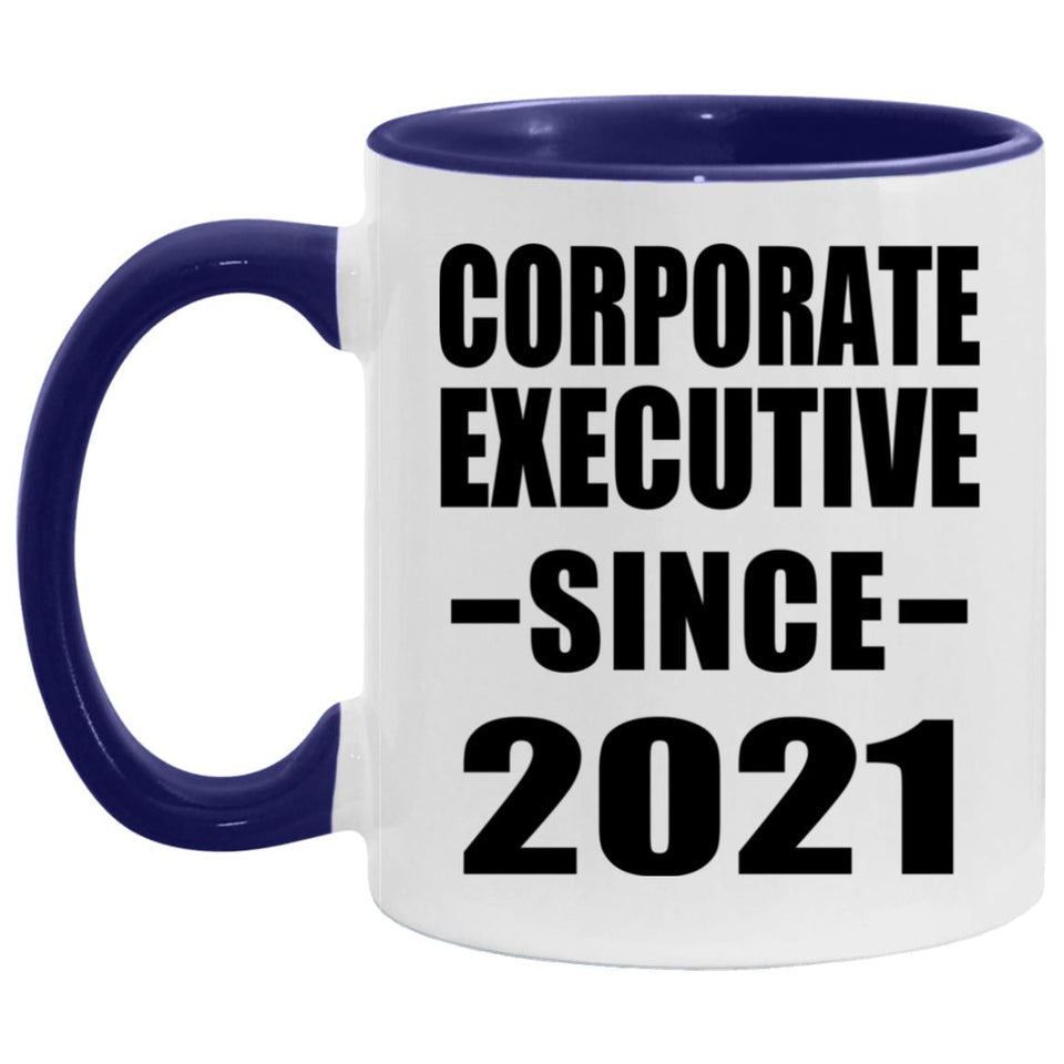 Corporate Executive Since 2021 - 11oz Accent Mug Purple
