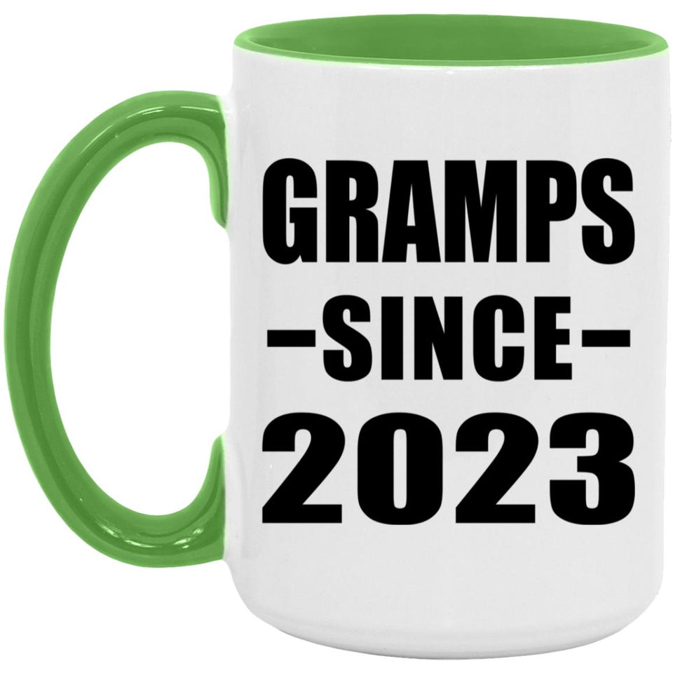 Gramps Since 2023 - 15oz Accent Mug Green