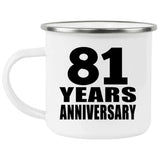 81st Anniversary 81 Years - 12oz Camping Mug
