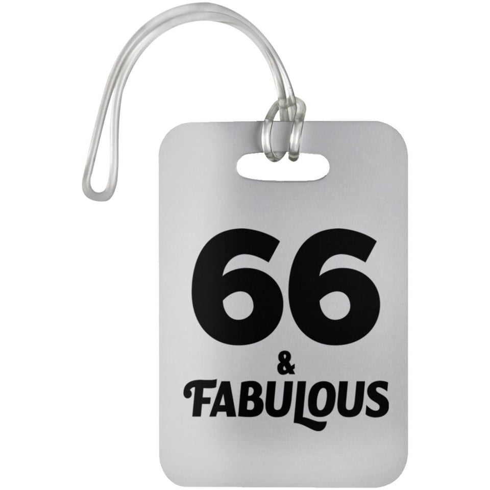 66th Birthday 66 & Fabulous - Luggage Bag Tag