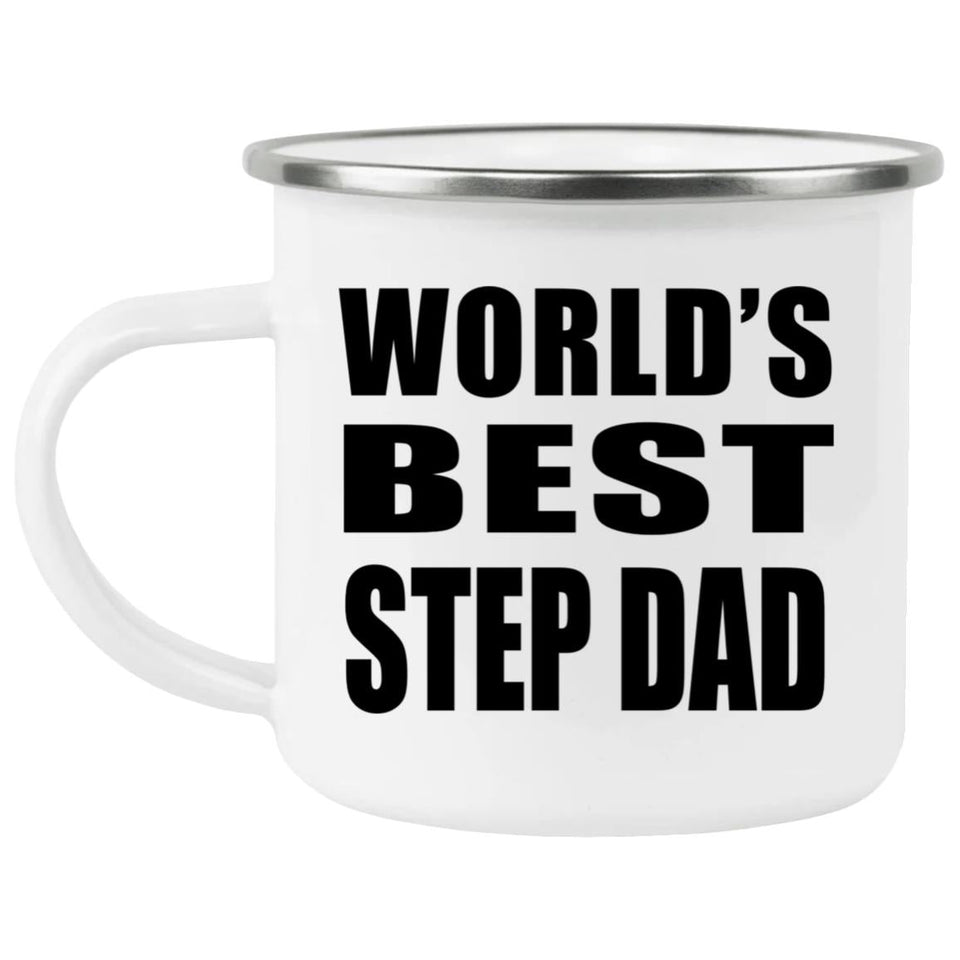 World's Best Step Dad - 12oz Camping Mug