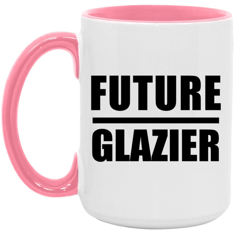 Future Glazier - 15oz Accent Mug Pink