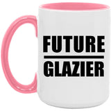 Future Glazier - 15oz Accent Mug Pink