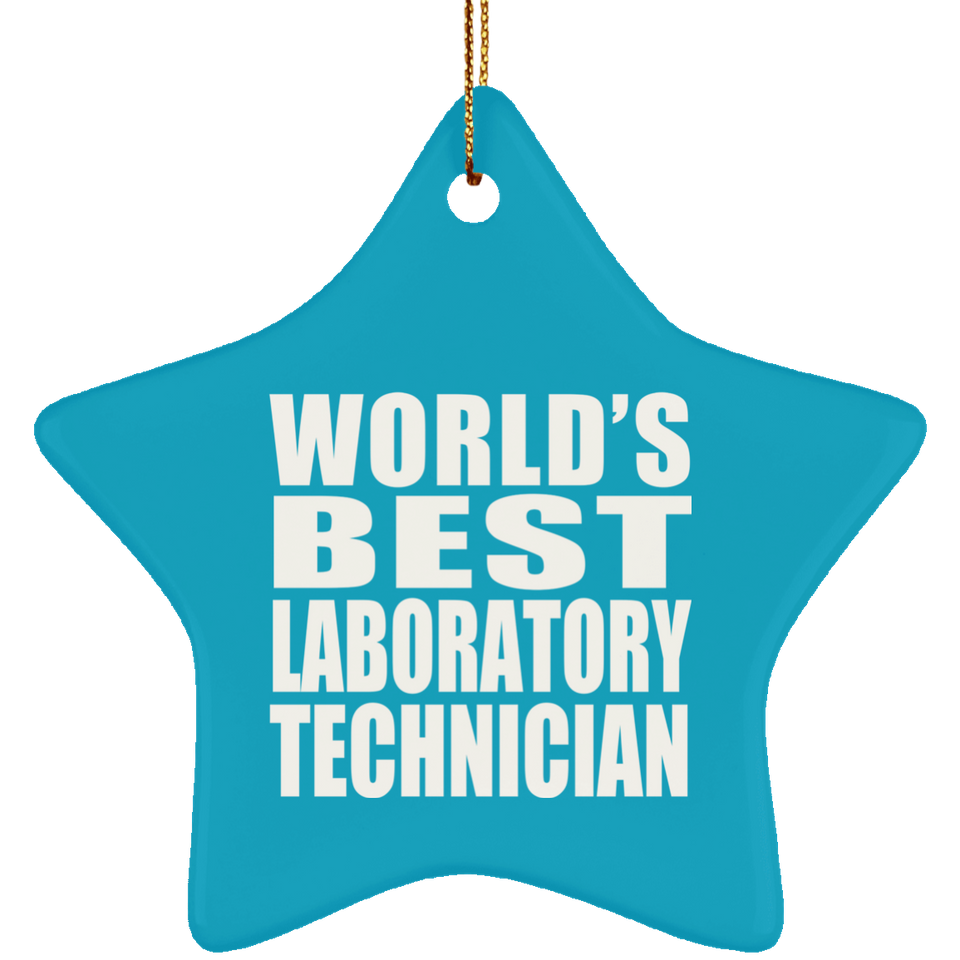 World's Best Laboratory Technician - Star Ornament