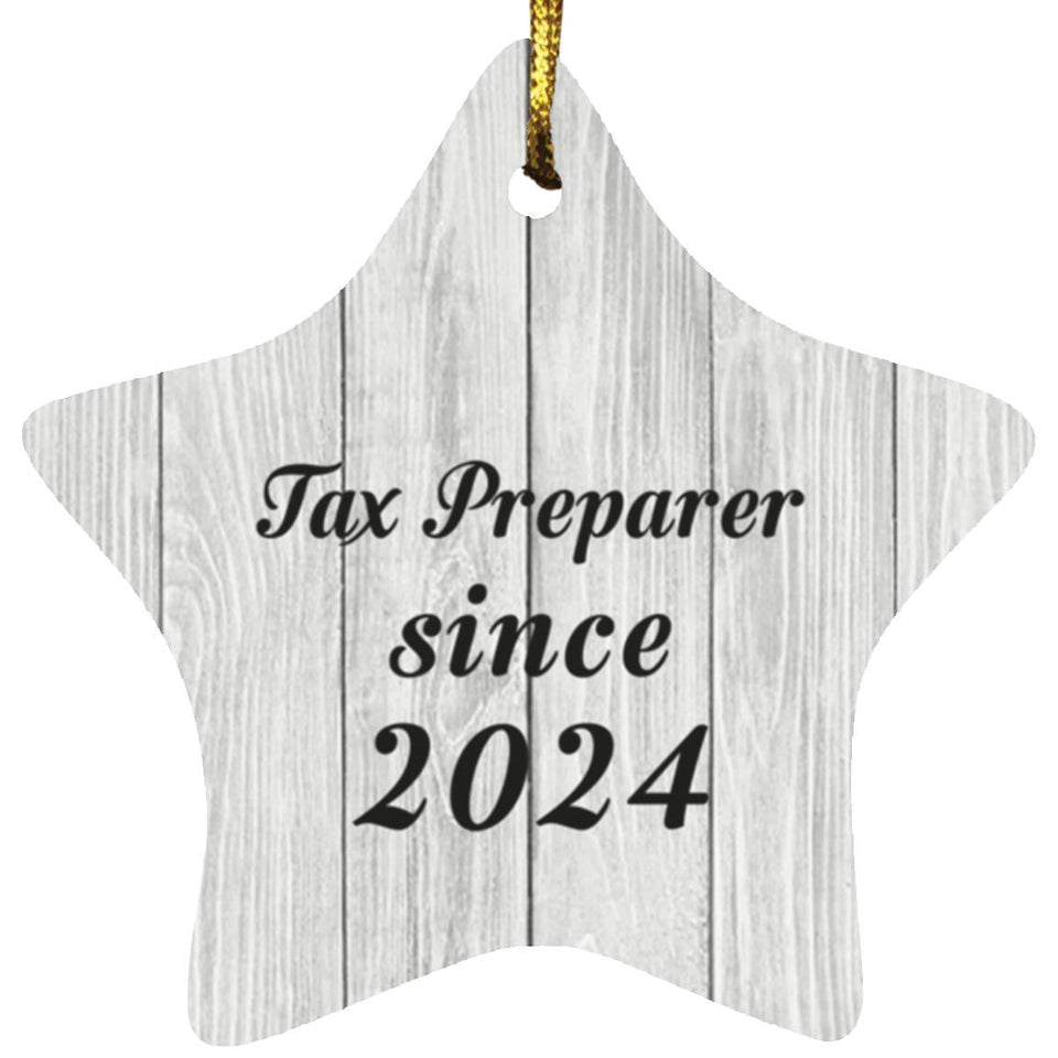 Tax Preparer Since 2024 - Star Ornament F