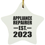 Appliance Repairer Established EST. 2023 - Star Ornament