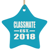 Classmate Est. 2018 - Star Ornament