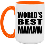 World's Best Mamaw - 15oz Accent Mug Orange