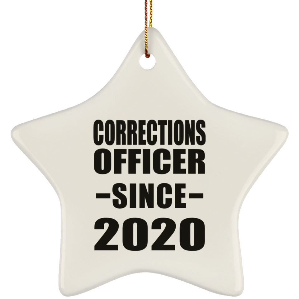 Corrections Officer Since 2020 - Star Ornament