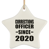 Corrections Officer Since 2020 - Star Ornament