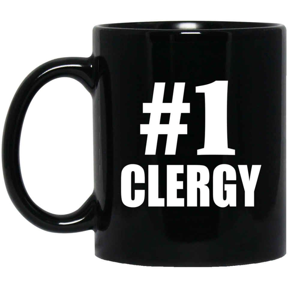 Number One #1 Clergy - 11 Oz Coffee Mug Black