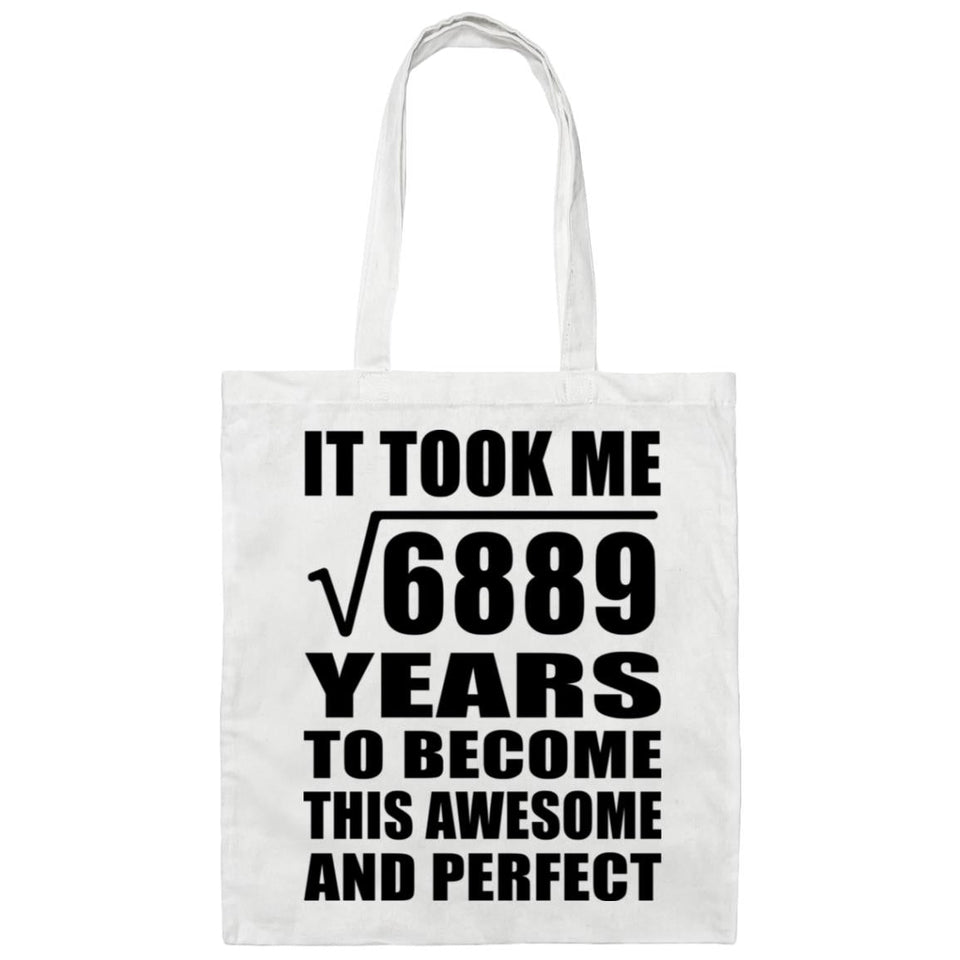 83rd Birthday Took Square Root of 6889 Years To Awesome - Tote Bag White