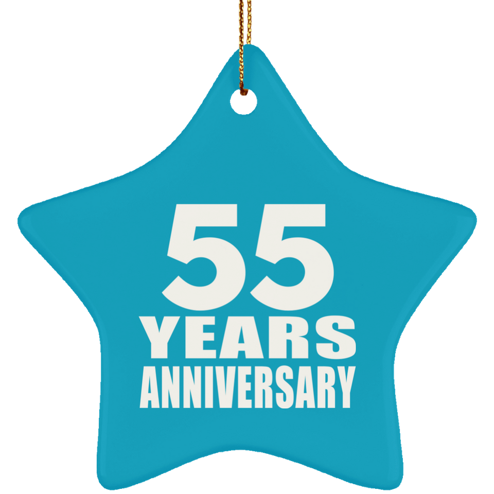 55th Anniversary 55 Years - Star Ornament