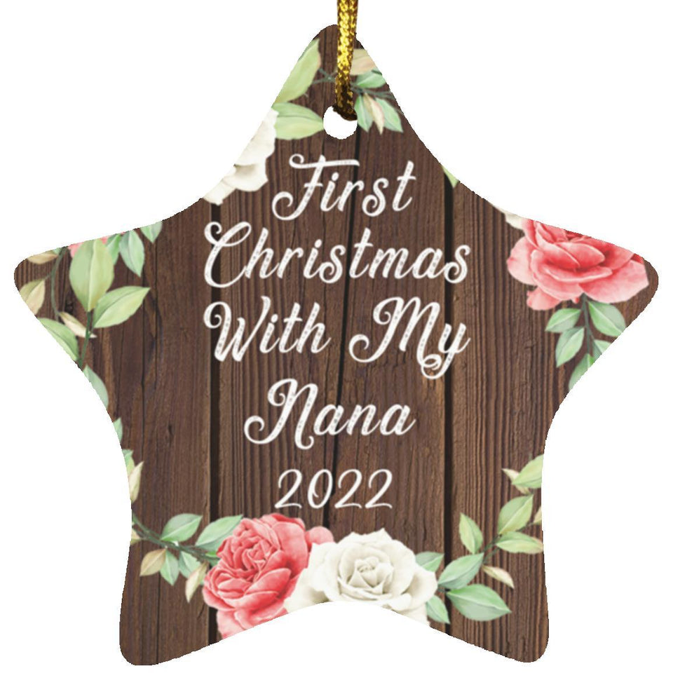 First Christmas With My Nana 2022 - Star Ornament A