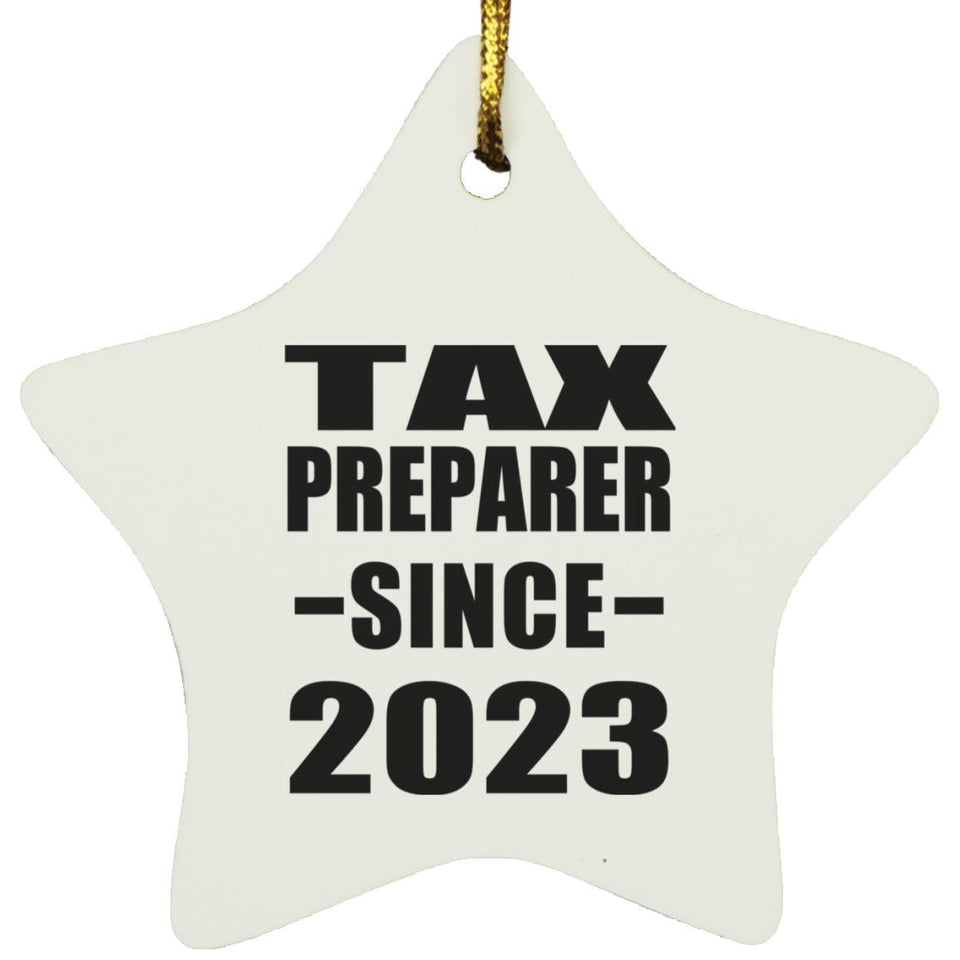 Tax Preparer Since 2023 - Star Ornament