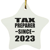 Tax Preparer Since 2023 - Star Ornament