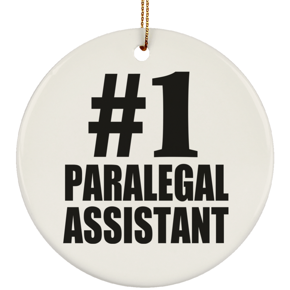 Number One #1 Paralegal Assistant - Circle Ornament