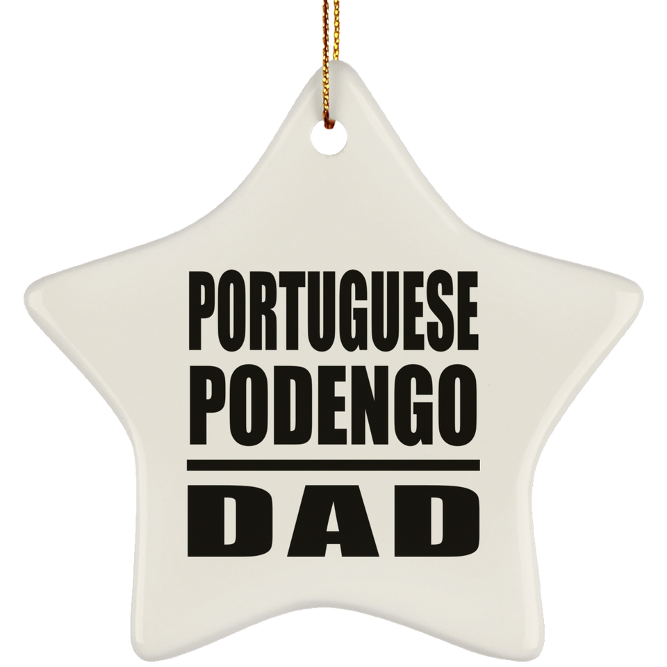 Portuguese Podengo Dad - Star Ornament