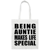 Being Auntie Makes Life Special - Tote Bag White