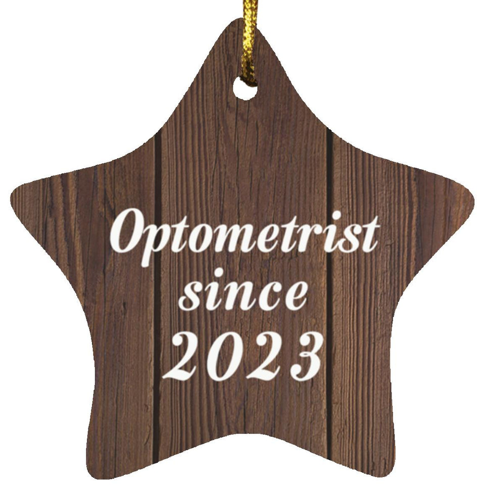 Optometrist Since 2023 - Star Ornament D