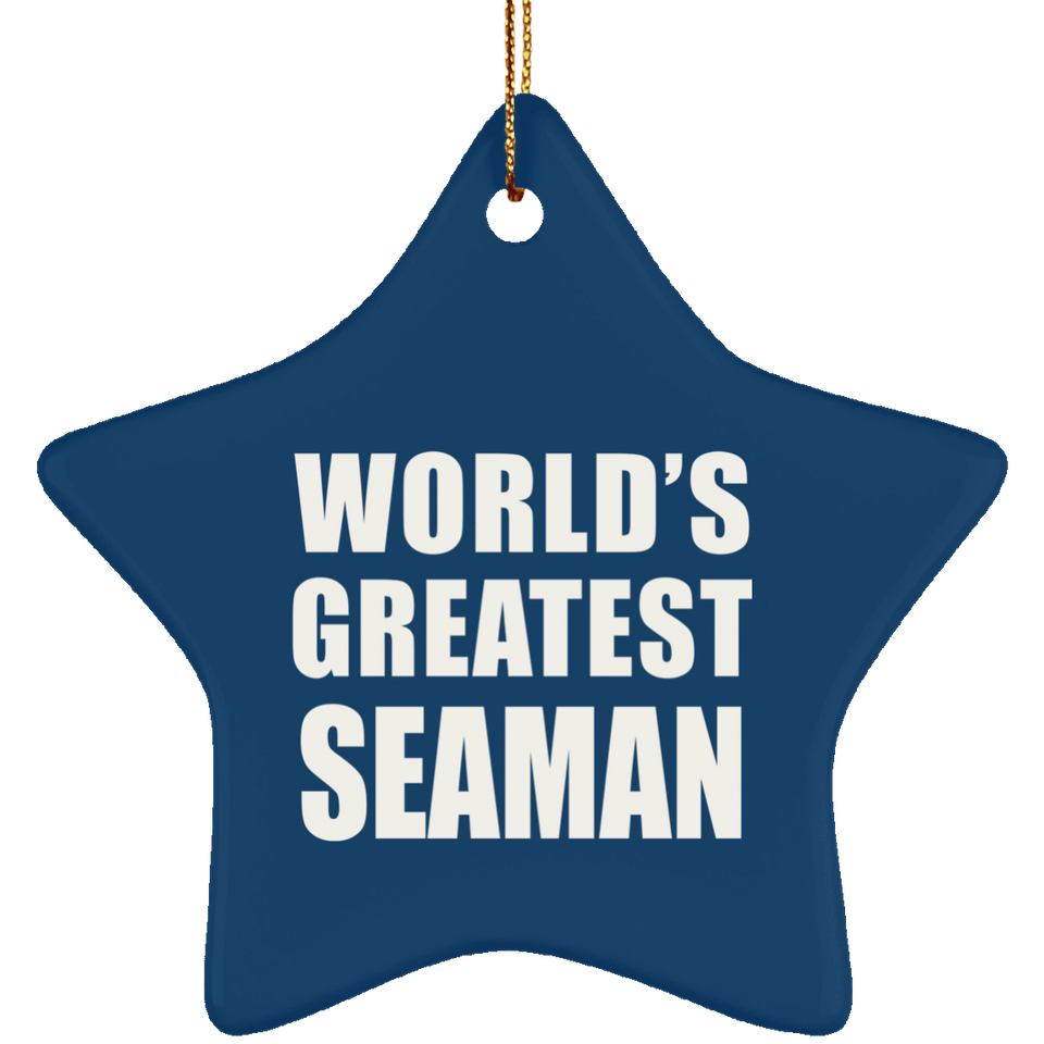 World's Greatest Seaman - Star Ornament