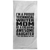 Proud Technical Writer Mom Of Awesome Daughter - Hand Towel