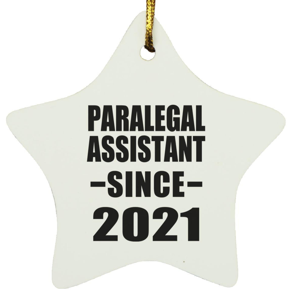 Paralegal Assistant Since 2021 - Star Ornament