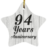 94th Anniversary 94 Years Anniversary - Star Ornament F