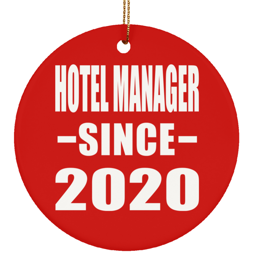 Hotel Manager Since 2020 - Circle Ornament
