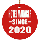 Hotel Manager Since 2020 - Circle Ornament