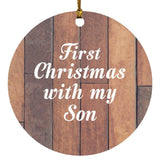 First Christmas With My Son - Circle Ornament E