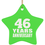 46th Anniversary 46 Years - Star Ornament