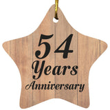54th Anniversary 54 Years Anniversary - Star Ornament C