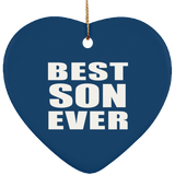 Best Son Ever - Heart Ornament