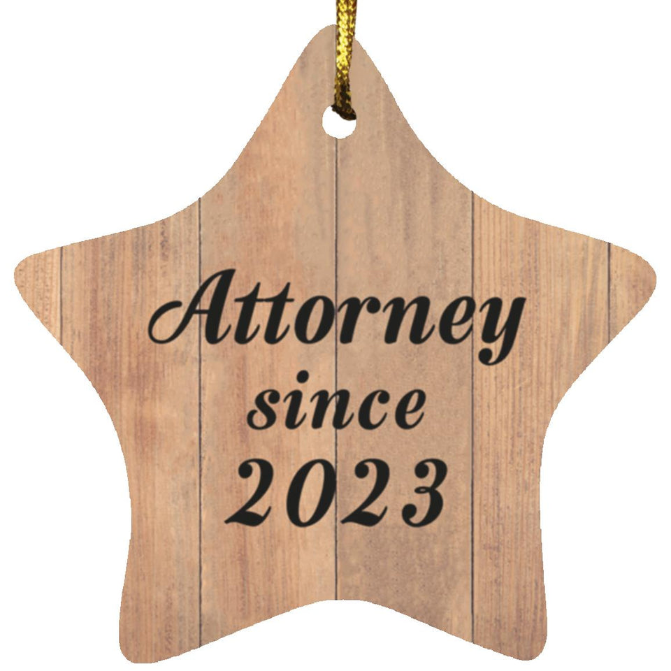 Attorney Since 2023 - Star Ornament C