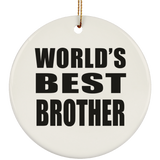 World's Best Brother - Circle Ornament