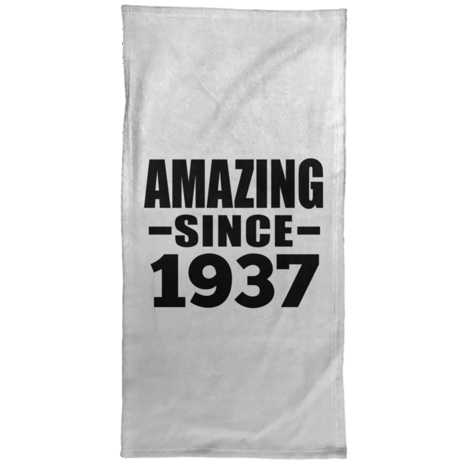 87th Birthday Amazing Since 1937 - Hand Towel